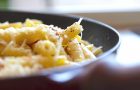 Pasta carbonara med æg